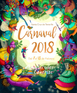 cartel de los carnavales 2018 en tenerife islas canarias españa europa amo las islas canarias
