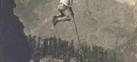 imagenes antiguas del salto del pastor en la palma islas canarias españa