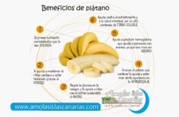 Beneficios nutricionales del plátano Tenerife Islas Canarias